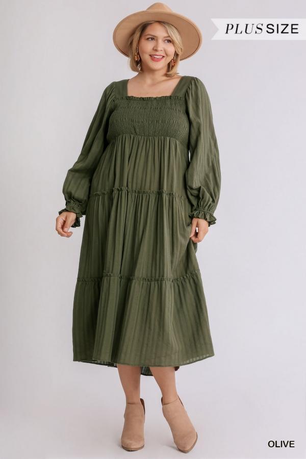 size tiered peasant maxi dress – Esme ...